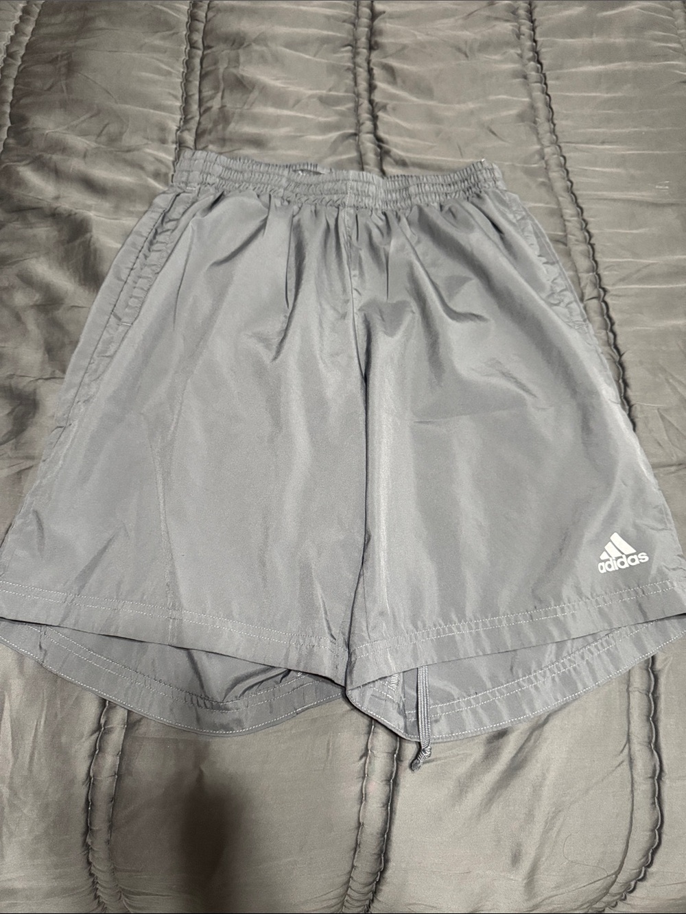adidas Men’s Gray Training Shorts with Logo
